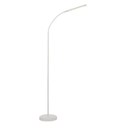 Wohnzimmerlampen|Metall Lampen*Just Light LED Stehleuchte Metall Weiß Touch 125 cm verstellbar