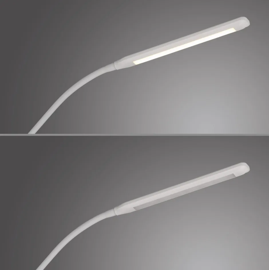 Wohnzimmerlampen|Metall Lampen*Just Light LED Stehleuchte Metall Weiß Touch 125 cm verstellbar