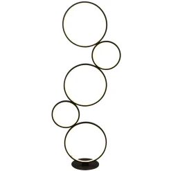 Searchlight LED Stehleuchte mit Dimmer 116 cm Schwarz Weiß 3000 K< Led Lampen|Bürolampen