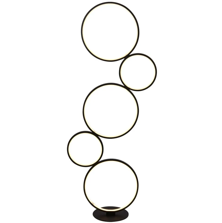 Searchlight LED Stehleuchte mit Dimmer 116 cm Schwarz Weiß 3000 K< Led Lampen|Bürolampen