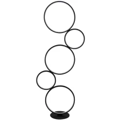 Searchlight LED Stehleuchte mit Dimmer 116 cm Schwarz Weiß 3000 K< Led Lampen|Bürolampen