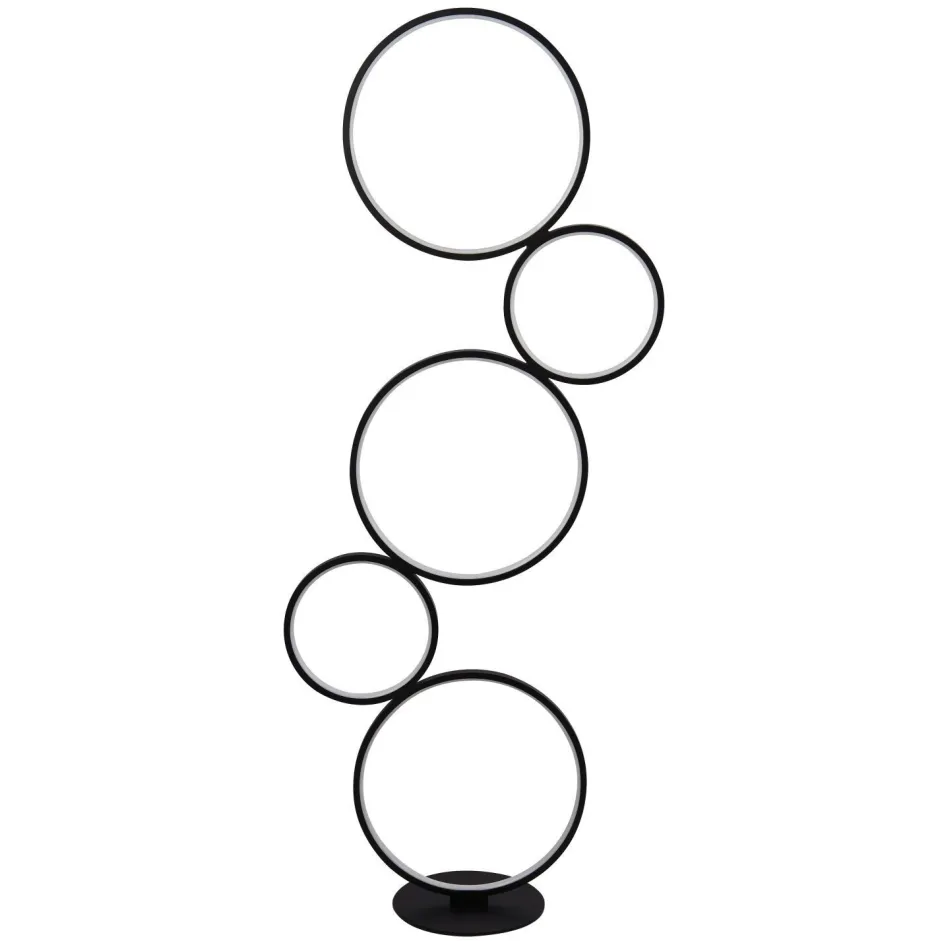 Searchlight LED Stehleuchte mit Dimmer 116 cm Schwarz Weiß 3000 K< Led Lampen|Bürolampen