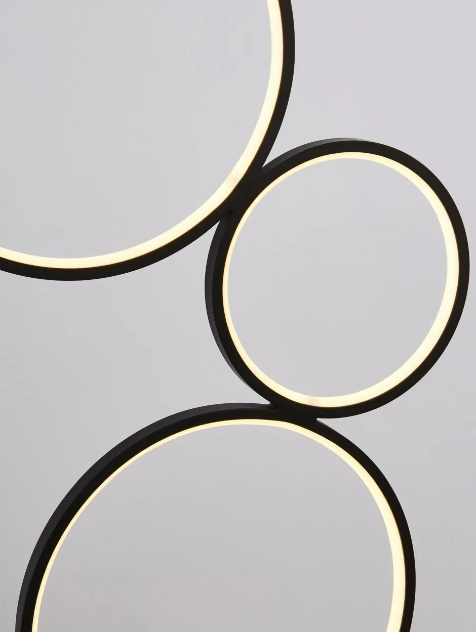 Searchlight LED Stehleuchte mit Dimmer 116 cm Schwarz Weiß 3000 K< Led Lampen|Bürolampen