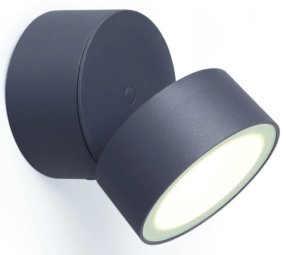 Metall Lampen|Led Außenleuchten*Eco-Light LED Strahler außen Aluminium verstellbar IP54 Anthrazit