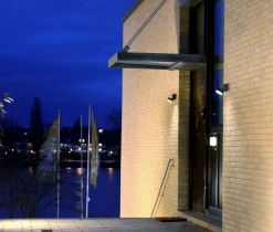 Metall Lampen|Led Außenleuchten*Eco-Light LED Strahler außen Aluminium verstellbar IP54 Anthrazit