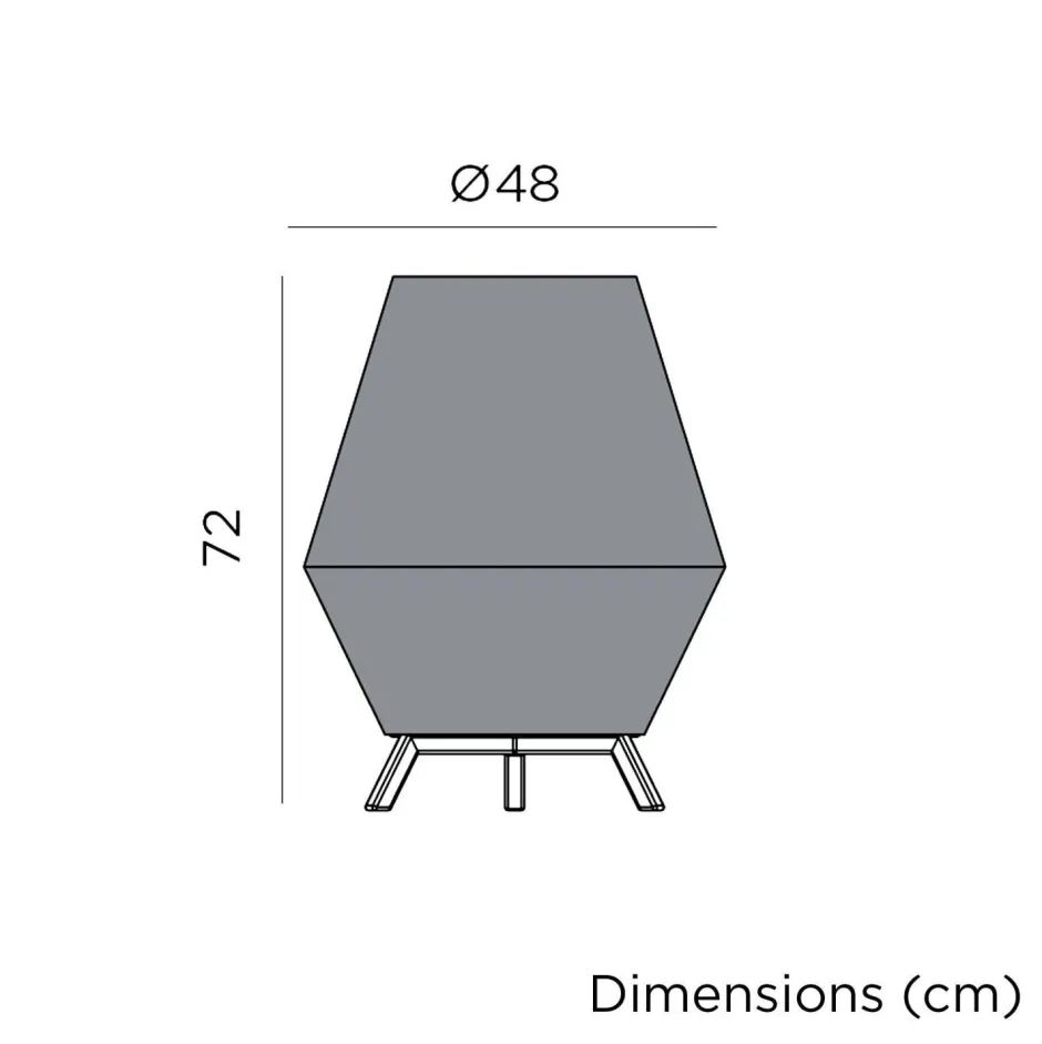 Newgarden LED Tischlampe außen Akku IP54 dimmbar Fernbedienung 72 cm< Metall Lampen|Wegeleuchten