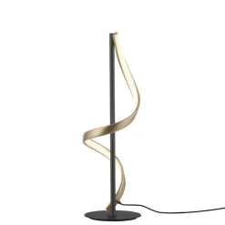 Wohnzimmerlampen|Schlafzimmer Lampen*Paul Neuhaus LED Tischlampe dimmbar 50 cm 1235 lm Anthrazit Messing