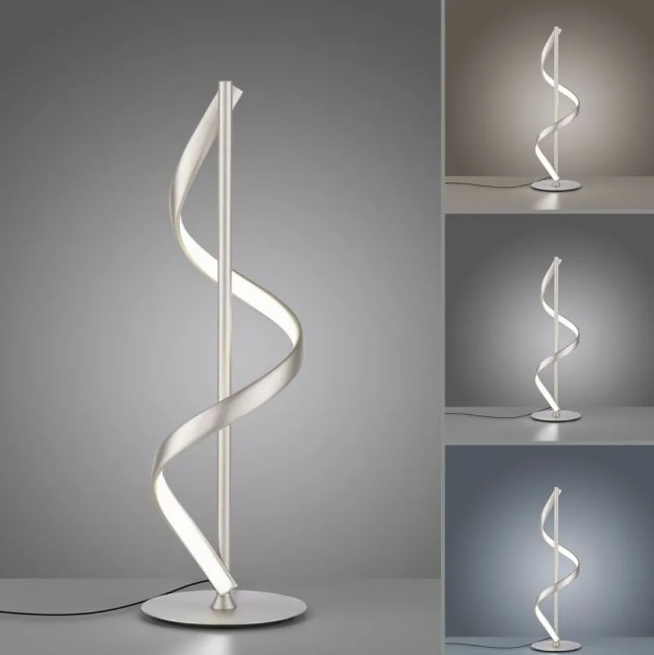 Paul Neuhaus LED Tischlampe dimmbar 50 cm Fernbedienung 10 W Silber< Wohnzimmerlampen|Schlafzimmer Lampen