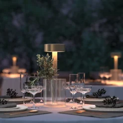 Led Lampen|Tischlampen*Maytoni LED Tischlampe Glas Dimmer Touch Ø 12 cm rund 34,8 cm