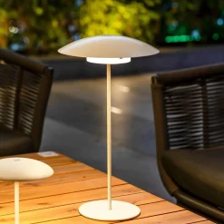 Newgarden LED Tischlampe kabellos Akku Touch H: 40 cm IP44 Weiß< Led Außenleuchten|Moderne Außenleuchten