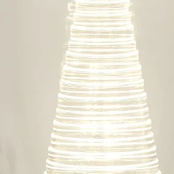 Searchlight LED Tischlampe klein H: 20,5 cm Ø 11,5 cm Chrom Klar< Glaslampen|Schlafzimmer Lampen