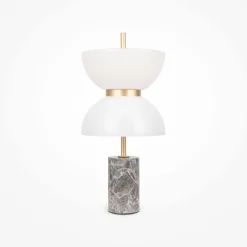 Maytoni LED Tischlampe Metall Glas 46 cm hoch rund 500 lm MARIA< Led Lampen|Tischlampen