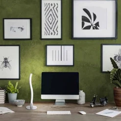 Wohnzimmerlampen|Schlafzimmer Lampen*Just Light LED Tischlampe Metall in Stahl 30 cm 300 lm blendarm