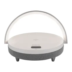 Led Lampen|Tischlampen*Strühm LED Tischlampe mit Lautsprecher Touch Dimmer D: 18 cm Akku