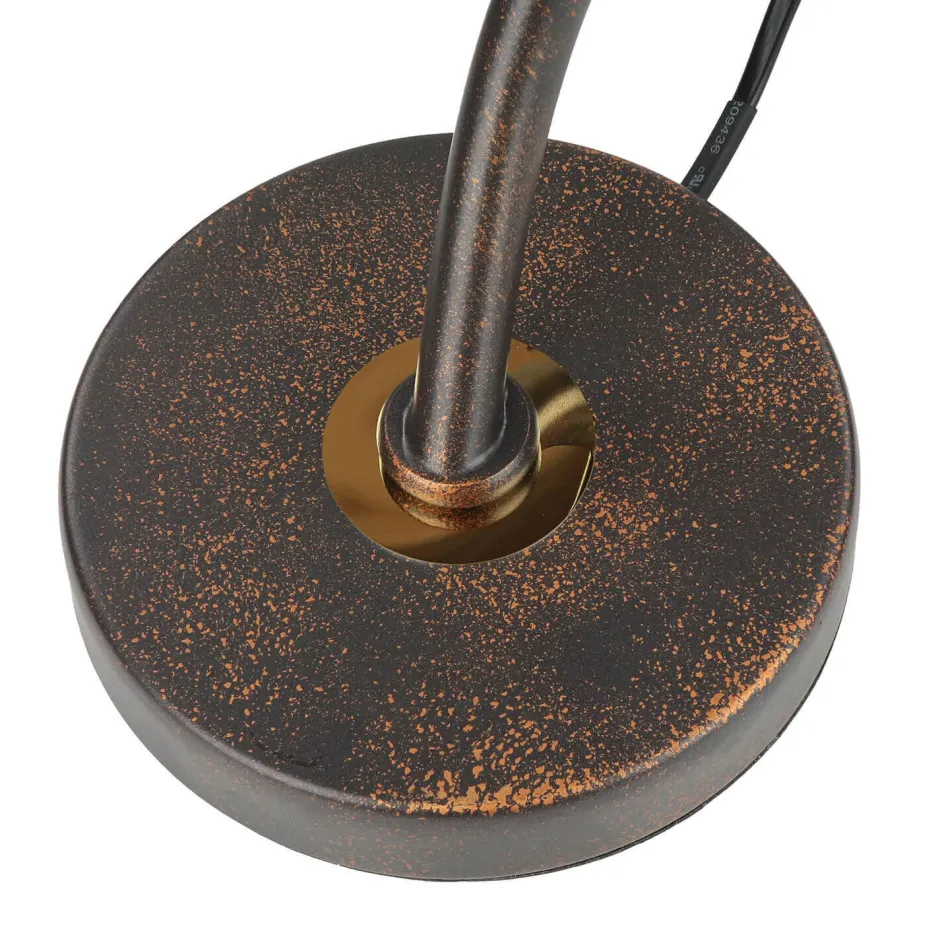 WOFI LED Tischlampe Modern Rostbraun Floral GORI< Florale Lampen|Moderne Lampen