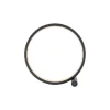 Wohnzimmerlampen|Schlafzimmer Lampen*Just Light LED Tischlampe Schwarz Metall Ring H:25,5 cm 1290 lm