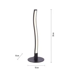 Just Light LED Tischlampe Schwarz Metall 30 cm 300 lm blendarm< Wohnzimmerlampen|Schlafzimmer Lampen