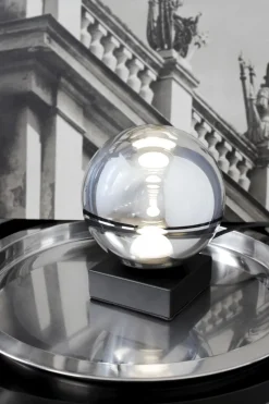 Eco-Light LED Tischlampe Schwarz Rauchsilber 18 cm 5 W Modern< Led Lampen|Tischlampen