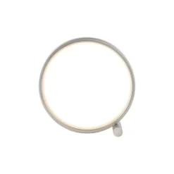 Just Light LED Tischlampe Silber Metall Ring H:25,5 cm 3000 K 10 W< Wohnzimmerlampen|Schlafzimmer Lampen