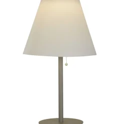 Solarleuchten|Led Außenleuchten*Searchlight LED Tischlampe Solar außen IP44 68 cm in Silber Weiß 3000 K