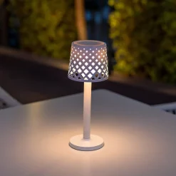 Newgarden LED Tischlampe Touch IP44 31 cm Weiß 3000 K tragbar< Metall Lampen|Led Außenleuchten