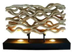 Led Lampen|Moderne Lampen*Suna Living LED Tischlampe Treibholz modernes Design dekorativ