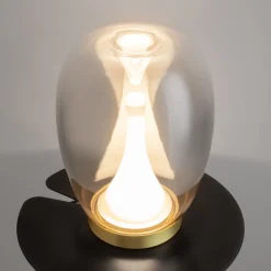 Maytoni LED Tischleuchte Aluminium Rauchglas D: 20 cm 27,2 cm< Led Lampen|Tischlampen