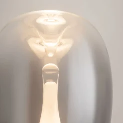 Maytoni LED Tischleuchte Aluminium Rauchglas D: 20 cm 27,2 cm< Led Lampen|Tischlampen