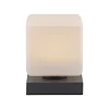 Paul Neuhaus LED Tischleuchte Anthrazit Glas 16 cm 580 lm dimmbar< Wohnzimmerlampen|Schlafzimmer Lampen