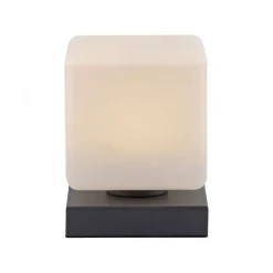 Paul Neuhaus LED Tischleuchte Anthrazit Glas 16 cm 580 lm dimmbar< Wohnzimmerlampen|Schlafzimmer Lampen
