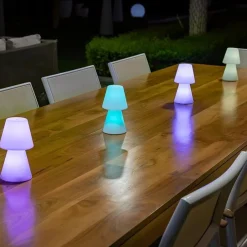 Newgarden LED Tischleuchte außen kabellos Dimmer Farbwechsel 20 cm IP43< Metall Lampen|Led Außenleuchten