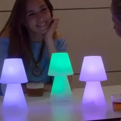 Newgarden LED Tischleuchte außen kabellos Dimmer Farbwechsel 20 cm IP43< Metall Lampen|Led Außenleuchten