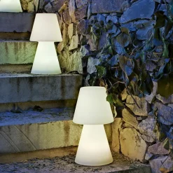 Newgarden LED Tischleuchte außen kabellos 45 cm Farbwechsel Dimmer IP65< Metall Lampen|Led Außenleuchten