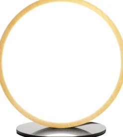 Eco-Light LED Tischleuchte Holz 20,4 cm 3500 K 9 W Natur Schwarz< Wohnzimmerlampen|Metall Lampen