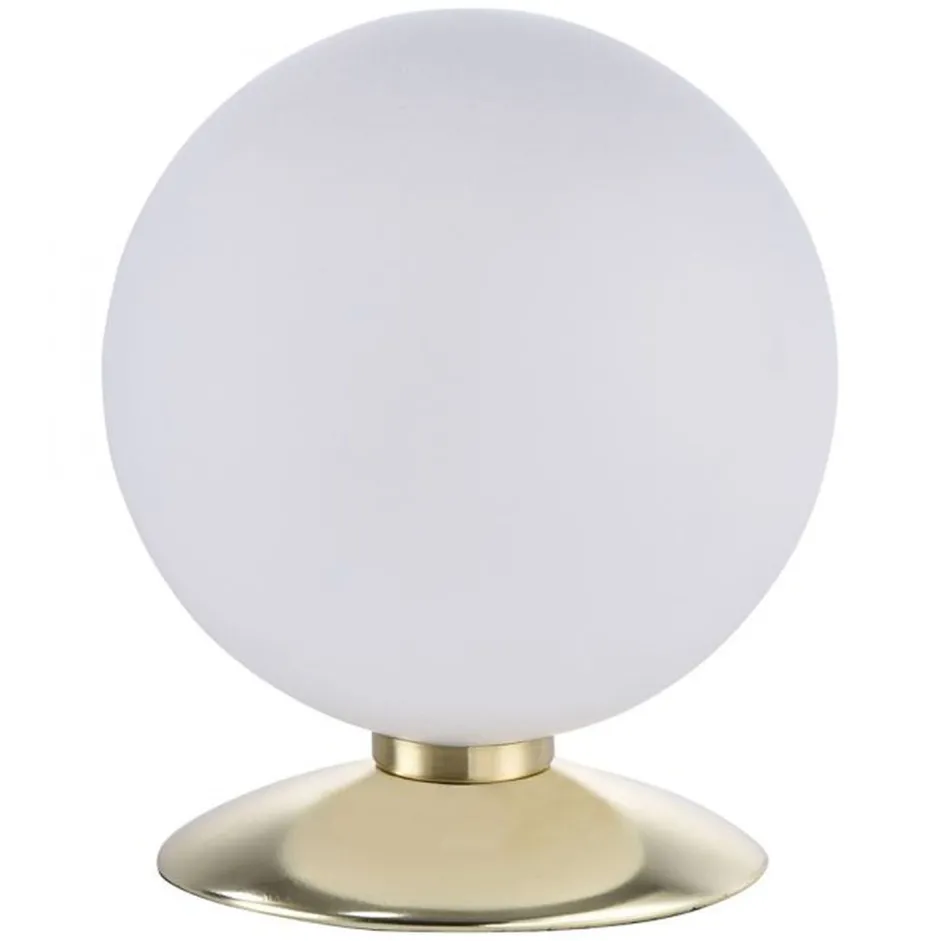 Paul Neuhaus LED Tischleuchte in Messing Glasschirm 3000 K dimmbar< Wohnzimmerlampen|Schlafzimmer Lampen