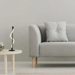 Searchlight LED Tischleuchte Touch 56 cm Schwarz matt Weiß< Led Lampen|Wohnzimmerlampen