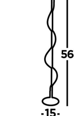 Searchlight LED Tischleuchte Touch 56 cm Schwarz matt Weiß< Led Lampen|Wohnzimmerlampen