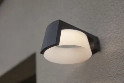 Eco-Light LED Wandlampe Aluminium Anthrazit B:16 cm IP44 1000 lm< Metall Lampen|Led Außenleuchten