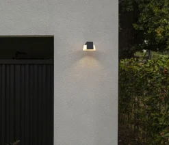 Eco-Light LED Wandlampe Aluminium Anthrazit B:16 cm IP44 1000 lm< Metall Lampen|Led Außenleuchten