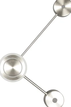 Eco-Light LED Wandlampe Aluminium dimmbar H:44 cm 3000 K Silber< Wohnzimmerlampen|Metall Lampen