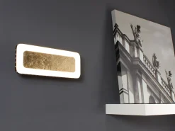 Eco-Light LED Wandlampe Aluminium Gold Schwarz 3000 K B:30 cm< Wohnzimmerlampen|Metall Lampen