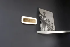 Eco-Light LED Wandlampe Aluminium Gold Schwarz 3000 K B:30 cm< Wohnzimmerlampen|Metall Lampen