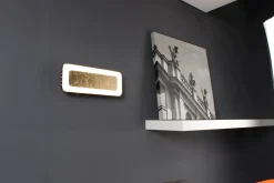 Eco-Light LED Wandlampe Aluminium Gold Schwarz 3000 K B:30 cm< Wohnzimmerlampen|Metall Lampen