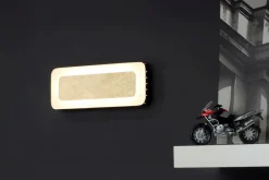 Eco-Light LED Wandlampe Aluminium Gold Schwarz 3000 K B:30 cm< Wohnzimmerlampen|Metall Lampen