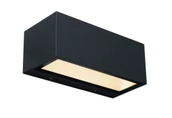 Metall Lampen|Led Außenleuchten*Eco-Light LED Wandlampe Aluminium Schwarz 3000 K IP54 Up Down