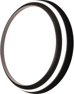 Eco-Light LED Wandlampe Aluminium Schwarz RGB Bluetooth Ø35 cm< Wohnzimmerlampen|Metall Lampen