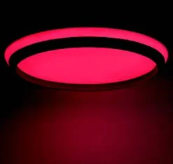 Eco-Light LED Wandlampe Aluminium Schwarz RGB Bluetooth Ø35 cm< Wohnzimmerlampen|Metall Lampen