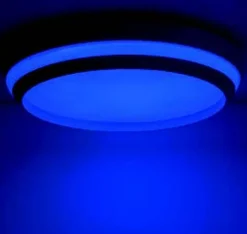 Eco-Light LED Wandlampe Aluminium Schwarz RGB Bluetooth Ø35 cm< Wohnzimmerlampen|Metall Lampen