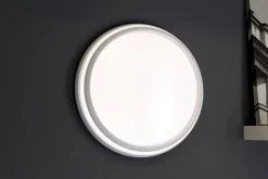 Wohnzimmerlampen|Metall Lampen*Eco-Light LED Wandlampe Aluminium Weiß RGB Bluetooth Ø35 cm