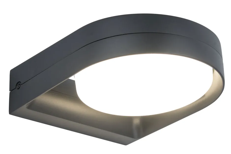 Eco-Light LED Wandlampe Anthrazit Aluminium IP54 B:16 cm blendarm< Metall Lampen|Led Außenleuchten